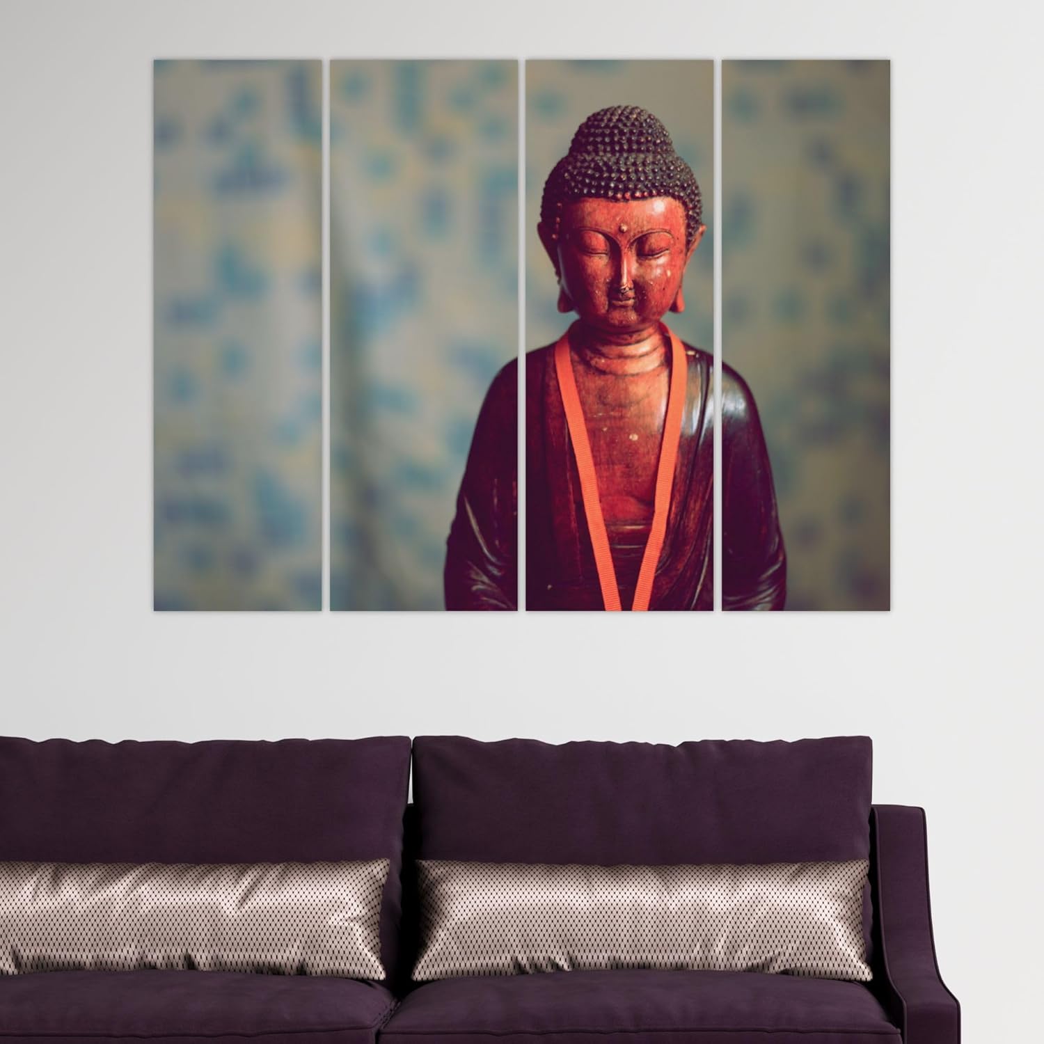 inep-b0cghsh16c-close-up-of-stress-be-gone-buddha-tiful-4-panel-framed-wall-art---ready-to-hang-zen-vibes-(33x24-inches)-highlighting-matte-vinyl-finish..jpg